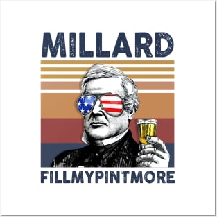 Millard Fillmypintmore US Drinking 4th Of July Vintage Shirt Independence Day American T-Shirt Posters and Art